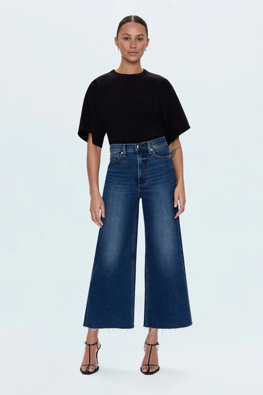 Lana Crop High Rise Ultra Wide Leg in Broadway