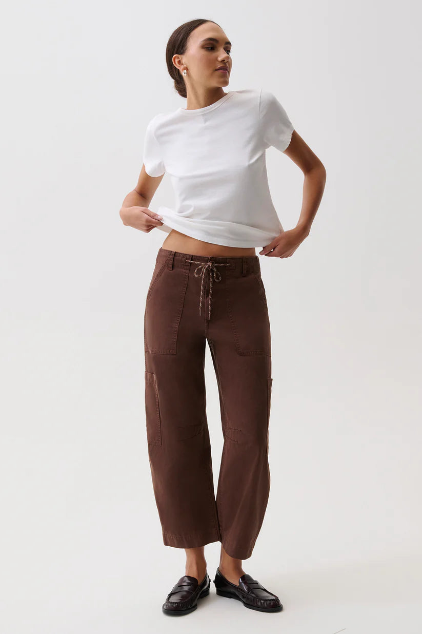 Sabrina Curved Utility Pants in Lindt