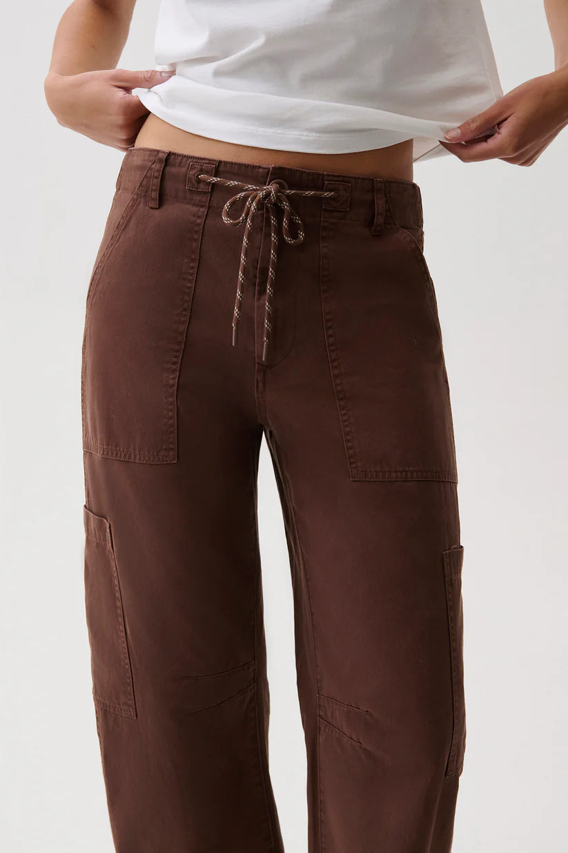 Sabrina Curved Utility Pants in Lindt