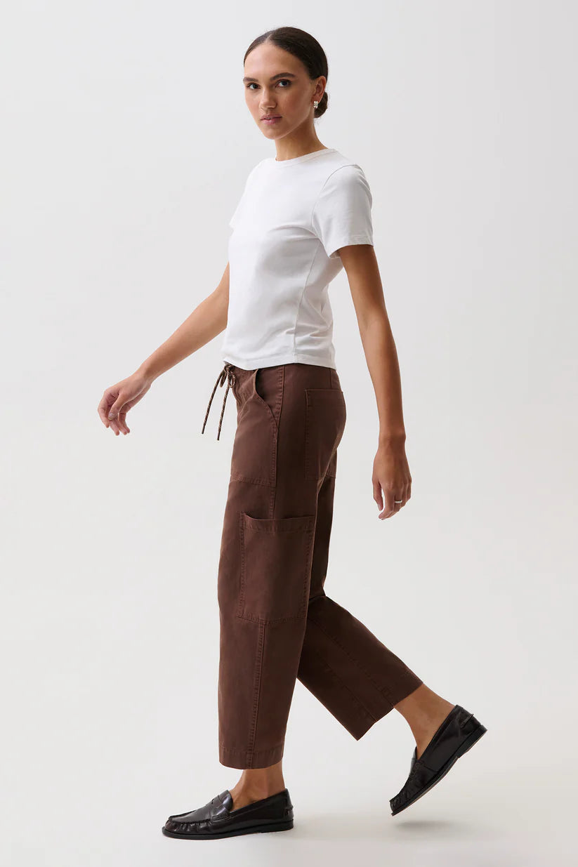 Sabrina Curved Utility Pants in Lindt