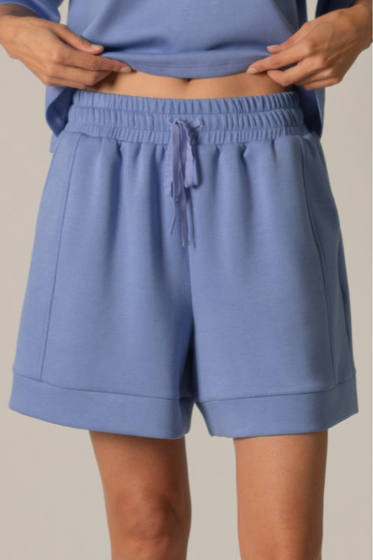 Scuba Modal Shorts in Cornflower Blue
