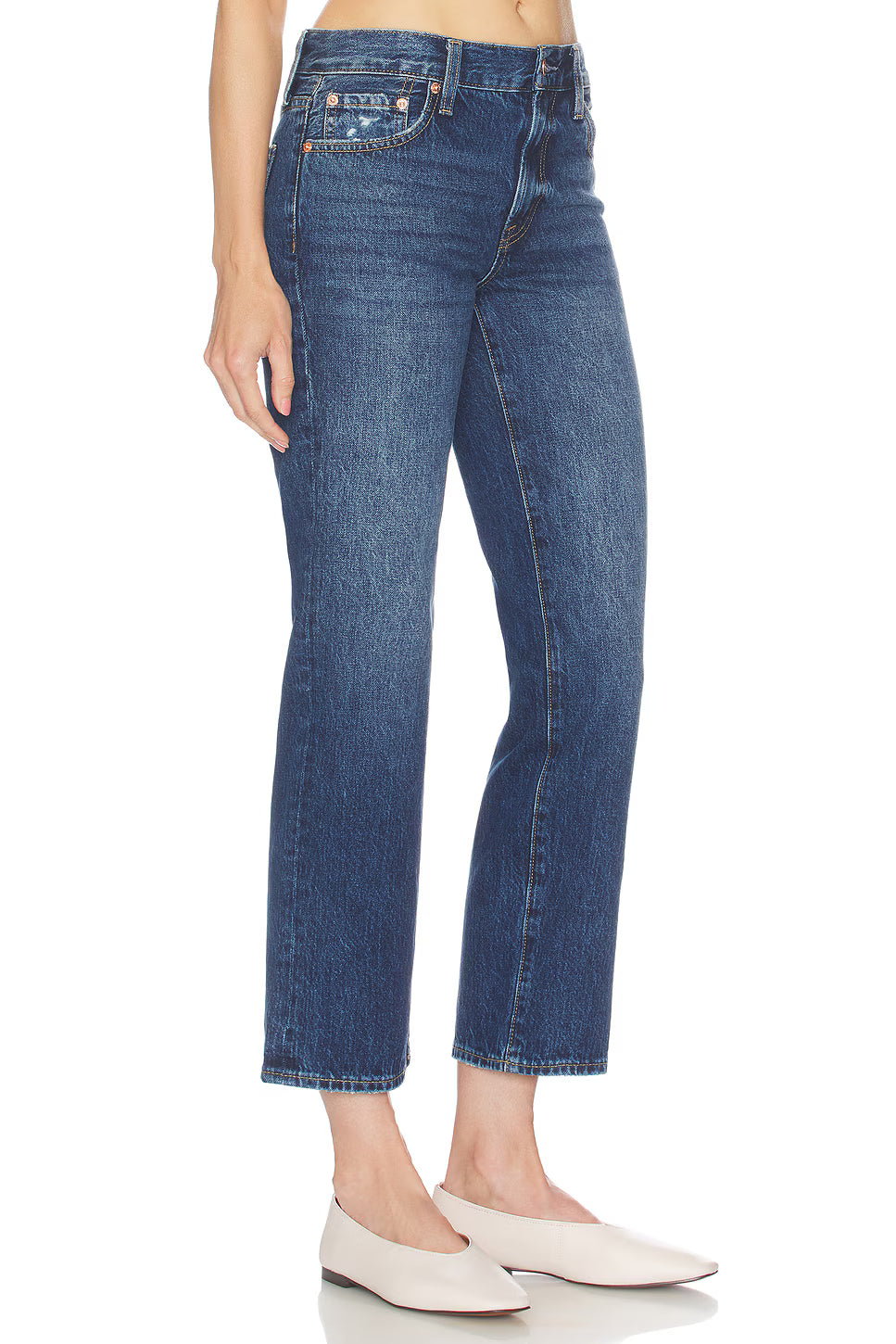 Issa Mid Rise Relaxed Ankle Straight in Mirage