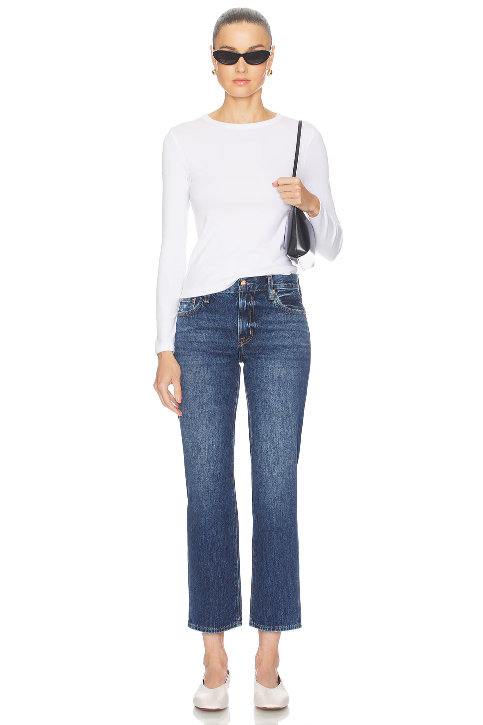 Issa Mid Rise Relaxed Ankle Straight in Mirage