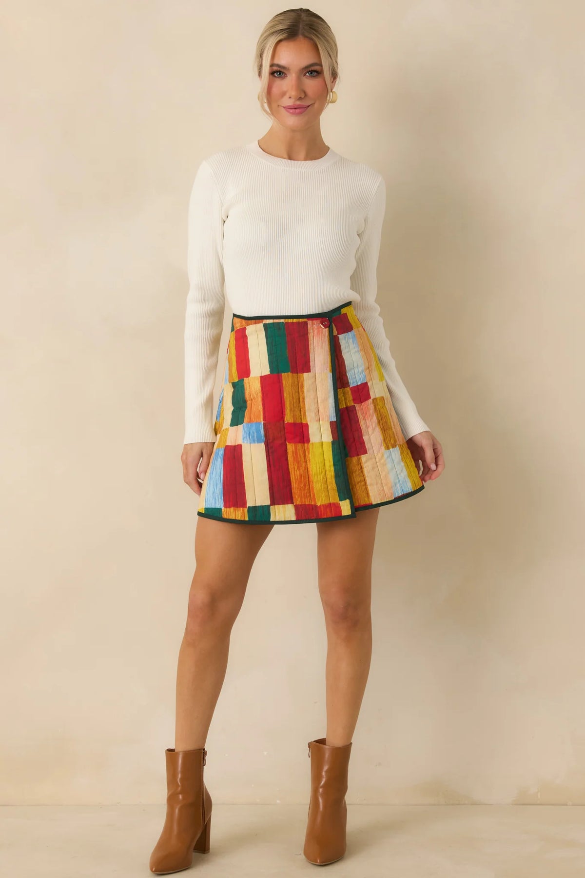 Vionette Reversible Mini Skirt in Bold Moves