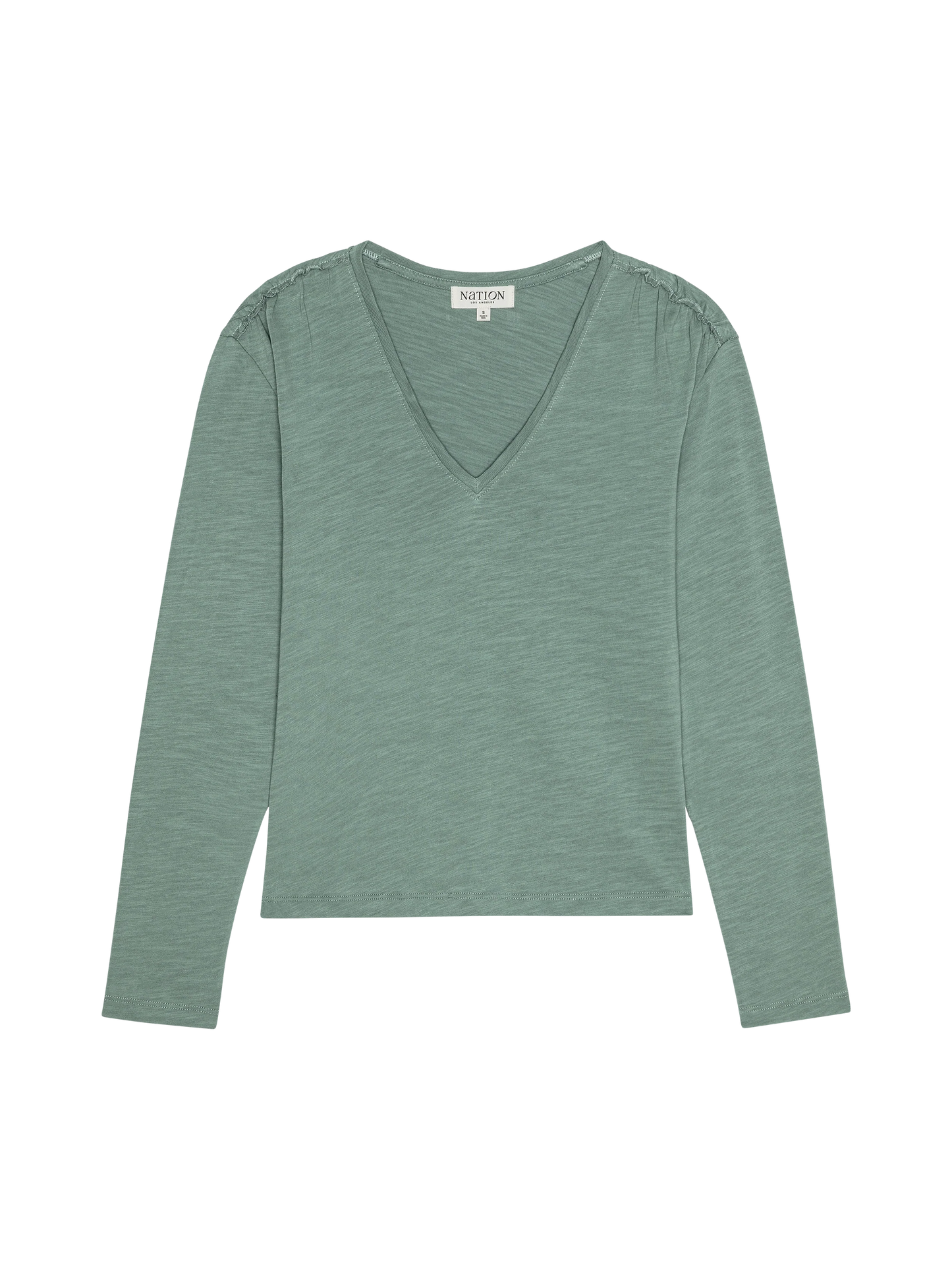 Remi V-Neck Top in Sagebrush