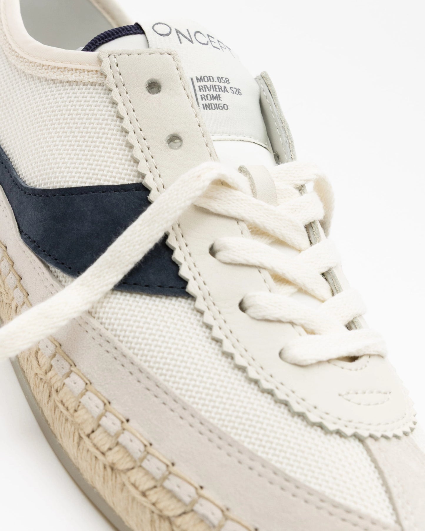 Rome Canvas Espadrille Sneakers in Indigo