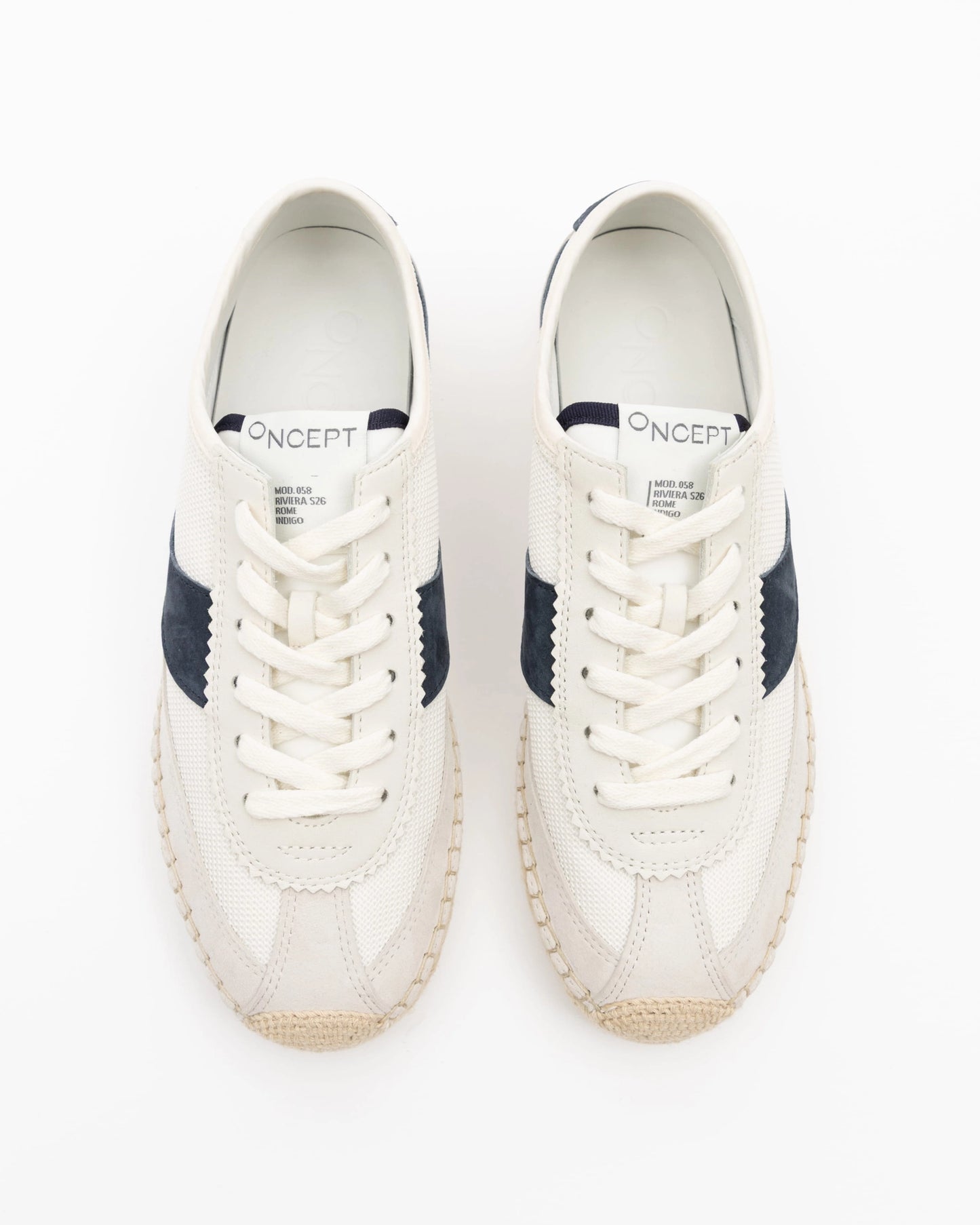 Rome Canvas Espadrille Sneakers in Indigo