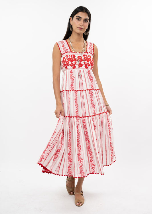 Rosa Dress in Red
