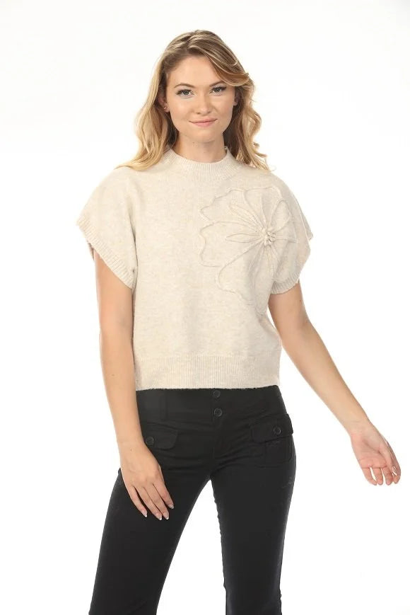 Maribel Floral Knit Sweater