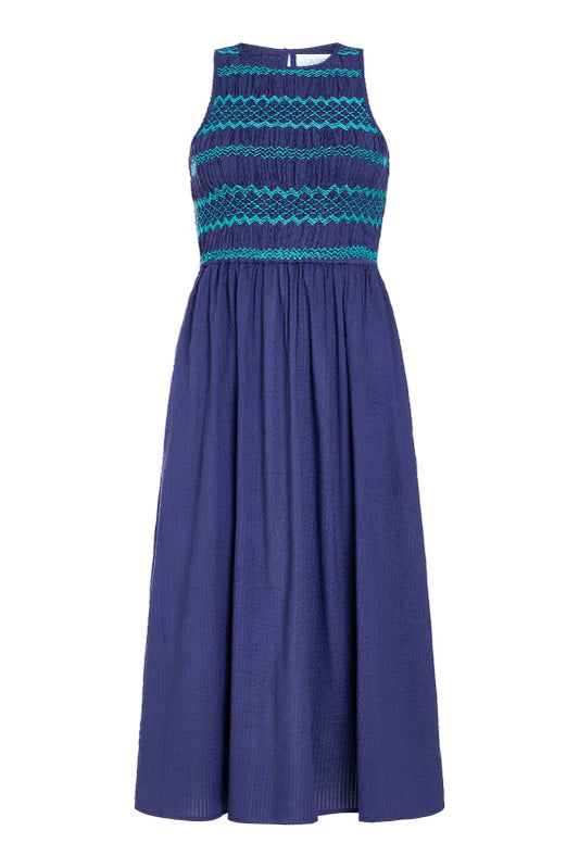 Stroll Dress in Navy