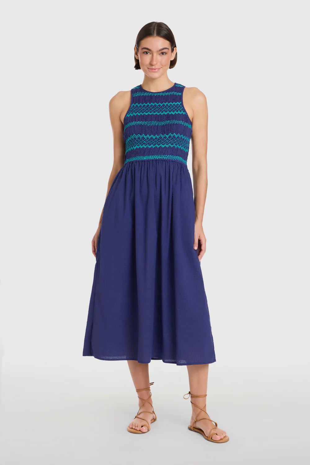 Stroll Dress in Navy