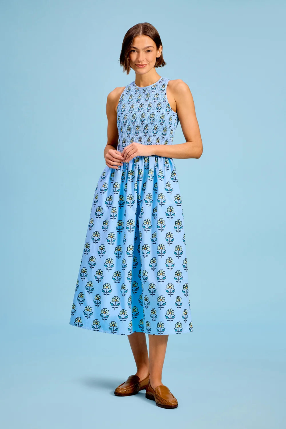 Stroll Dress in Orchid Sprigs