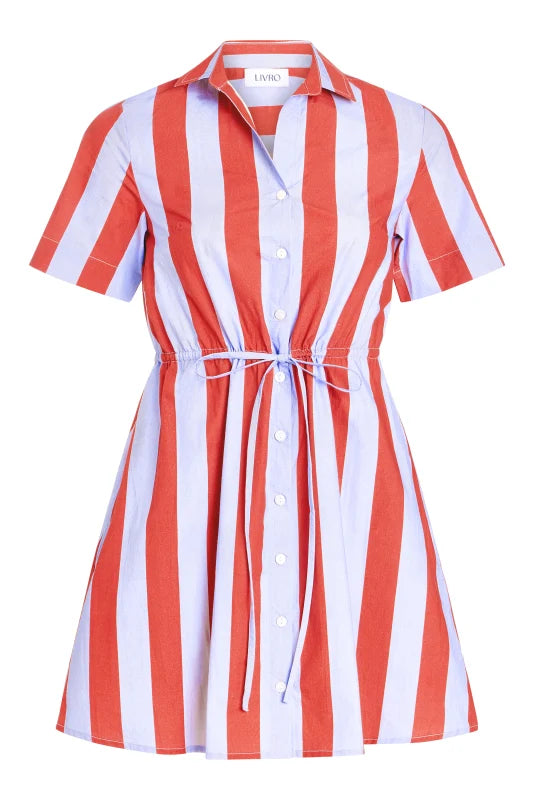 Summit Dress in Hearth Stripe