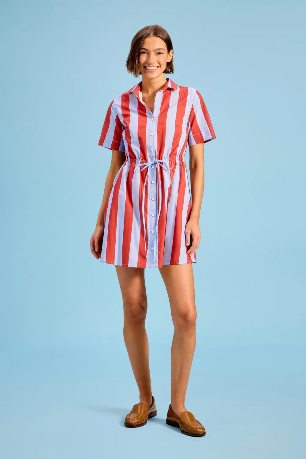 Summit Dress in Hearth Stripe