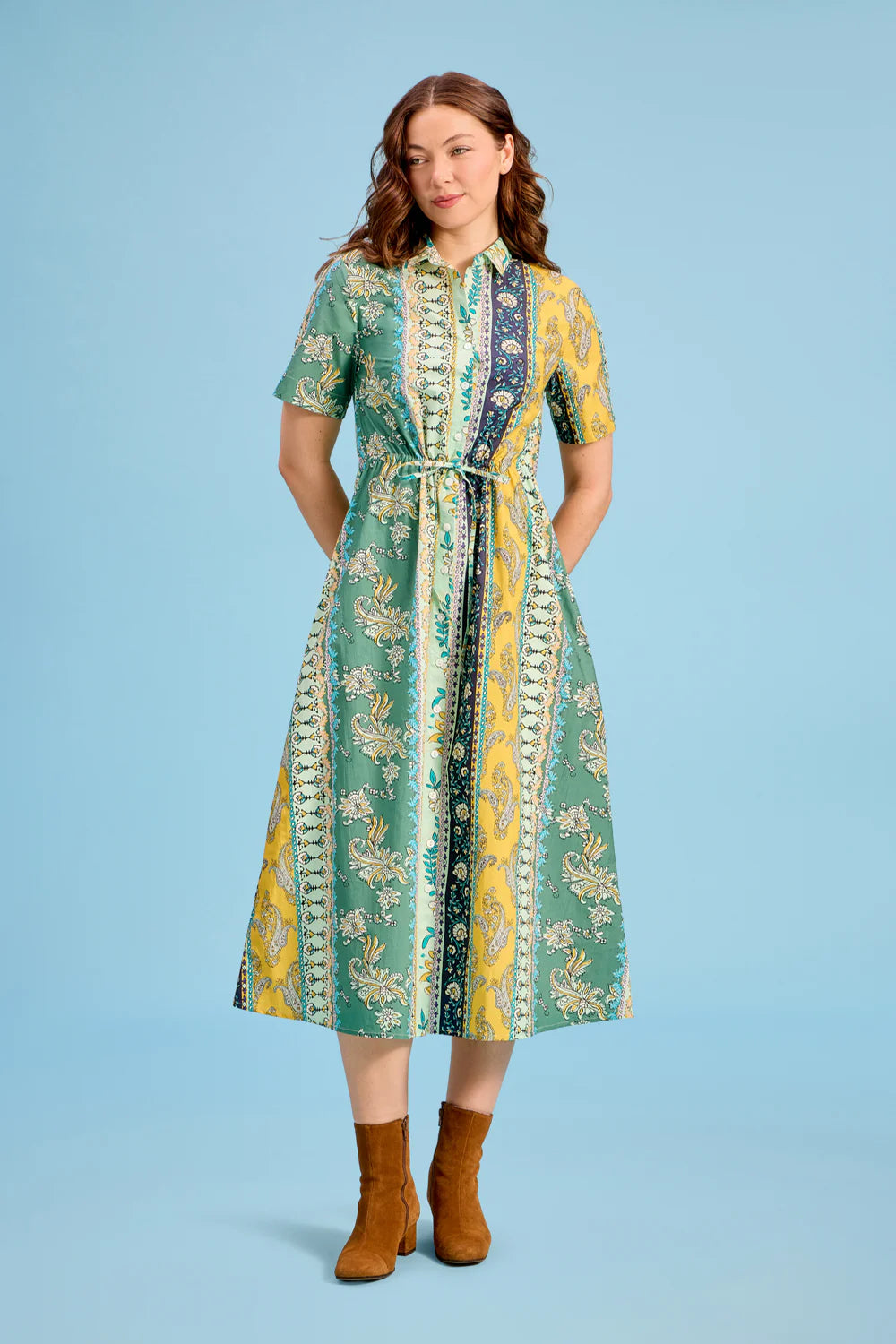 Sutton Dress in Paisley Ribbon