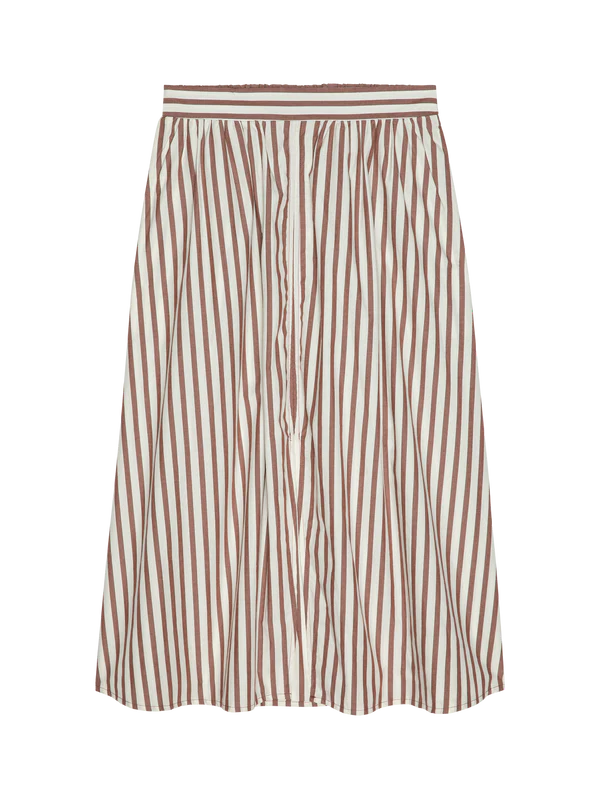 Tatiana Midi Skirt in Sable Stripe