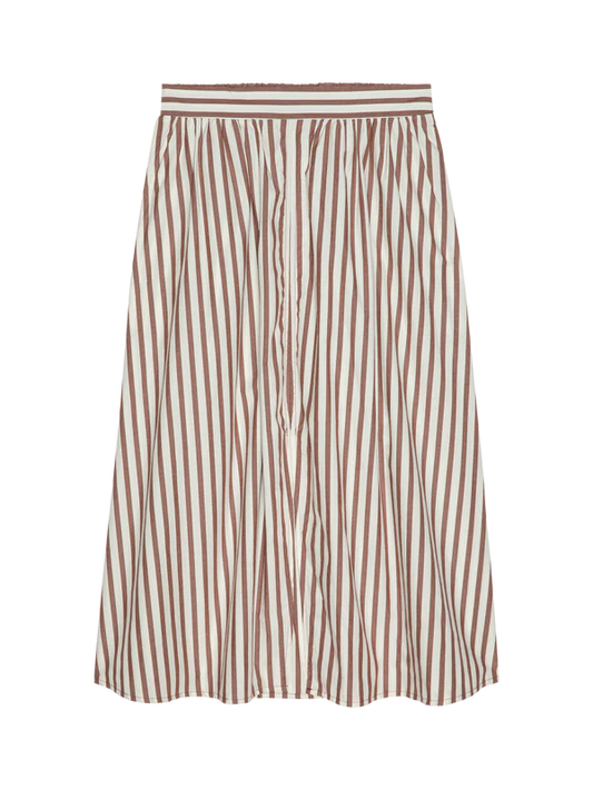 Tatiana Midi Skirt in Sable Stripe
