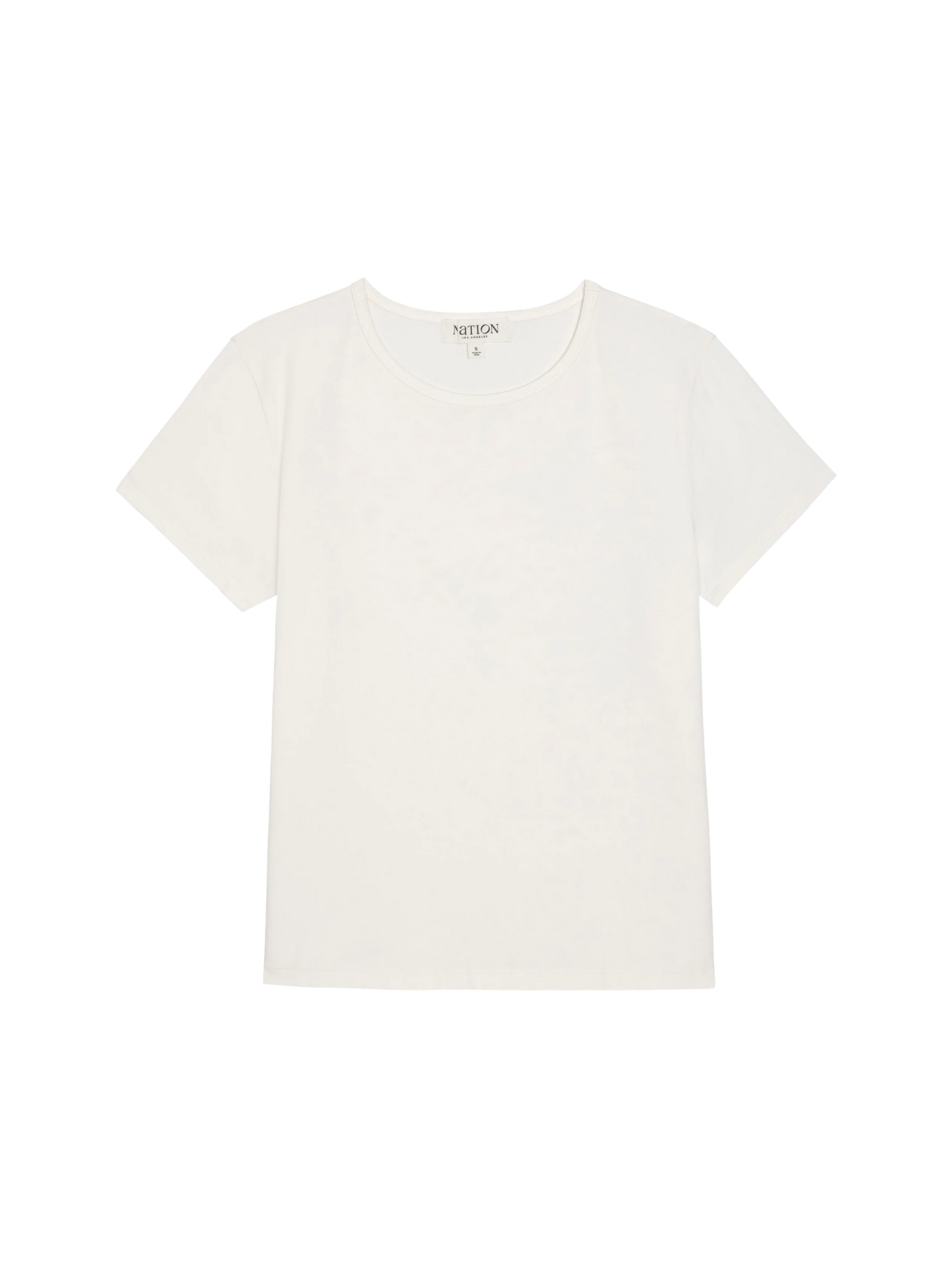 Tavi Crew Neck Tee in Porcelain
