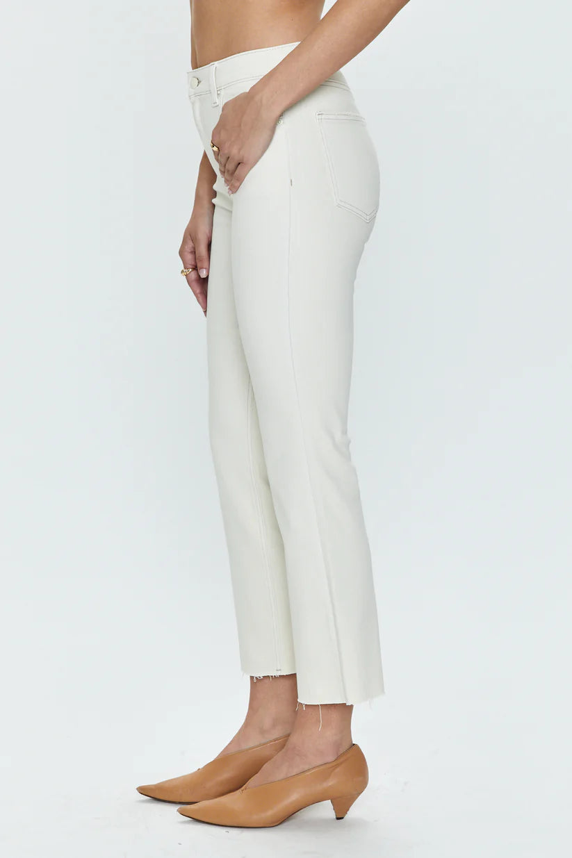 Lennon High Rise Crop Boot in Sand Stone