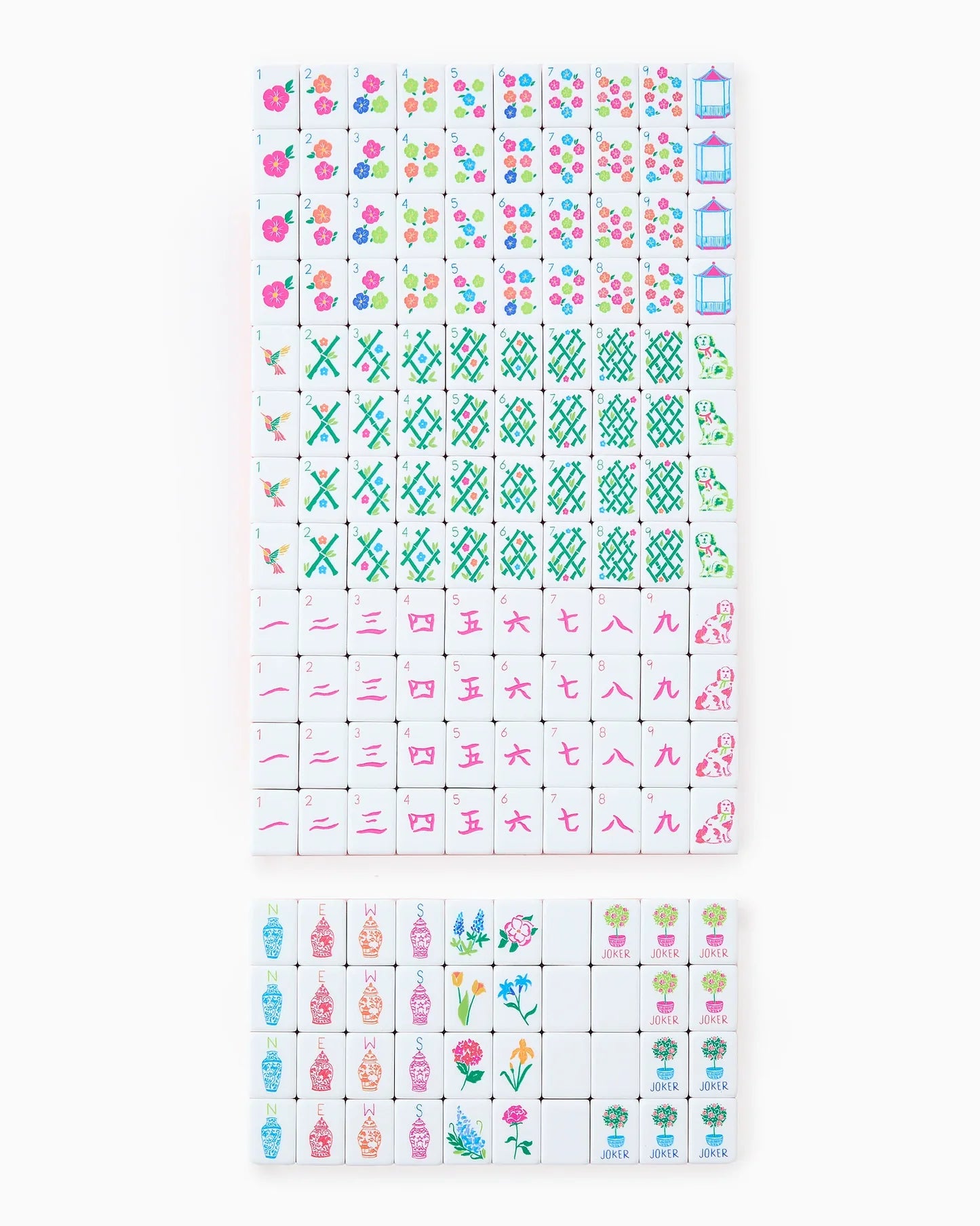 Sunset Mahjong Tiles