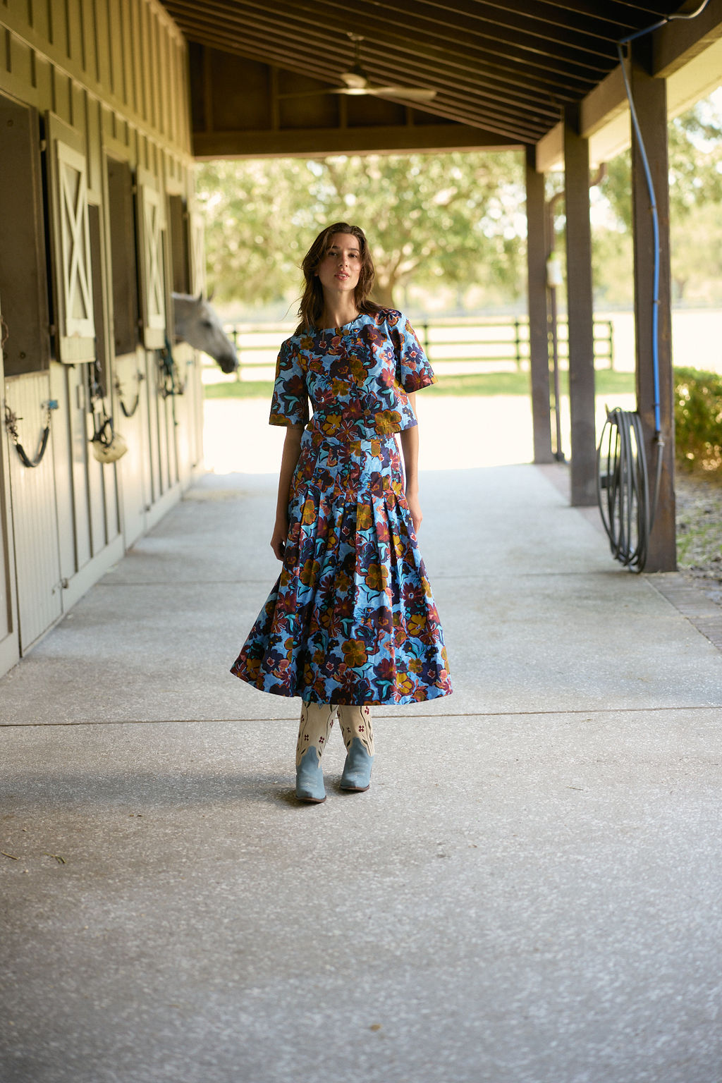 Harrison Skirt in Marfa Bloom