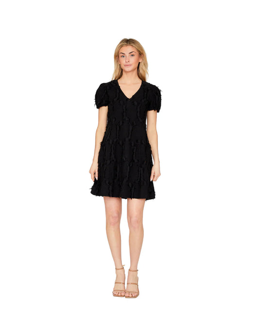 Eden Dress in Black Texture