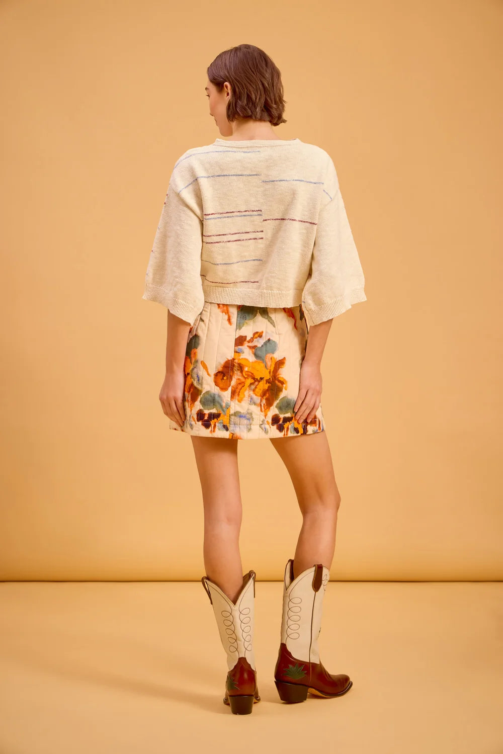 Delia Skirt in Strata Terra