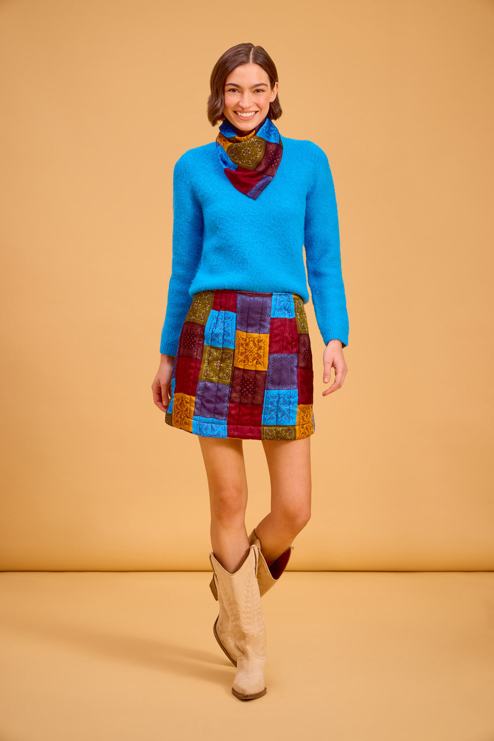 Delia Skirt in Trova Tile