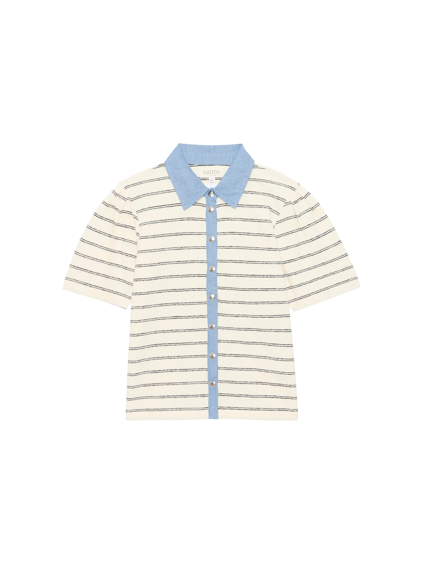 Zoe Snap Blouse in Tuscany Stripe