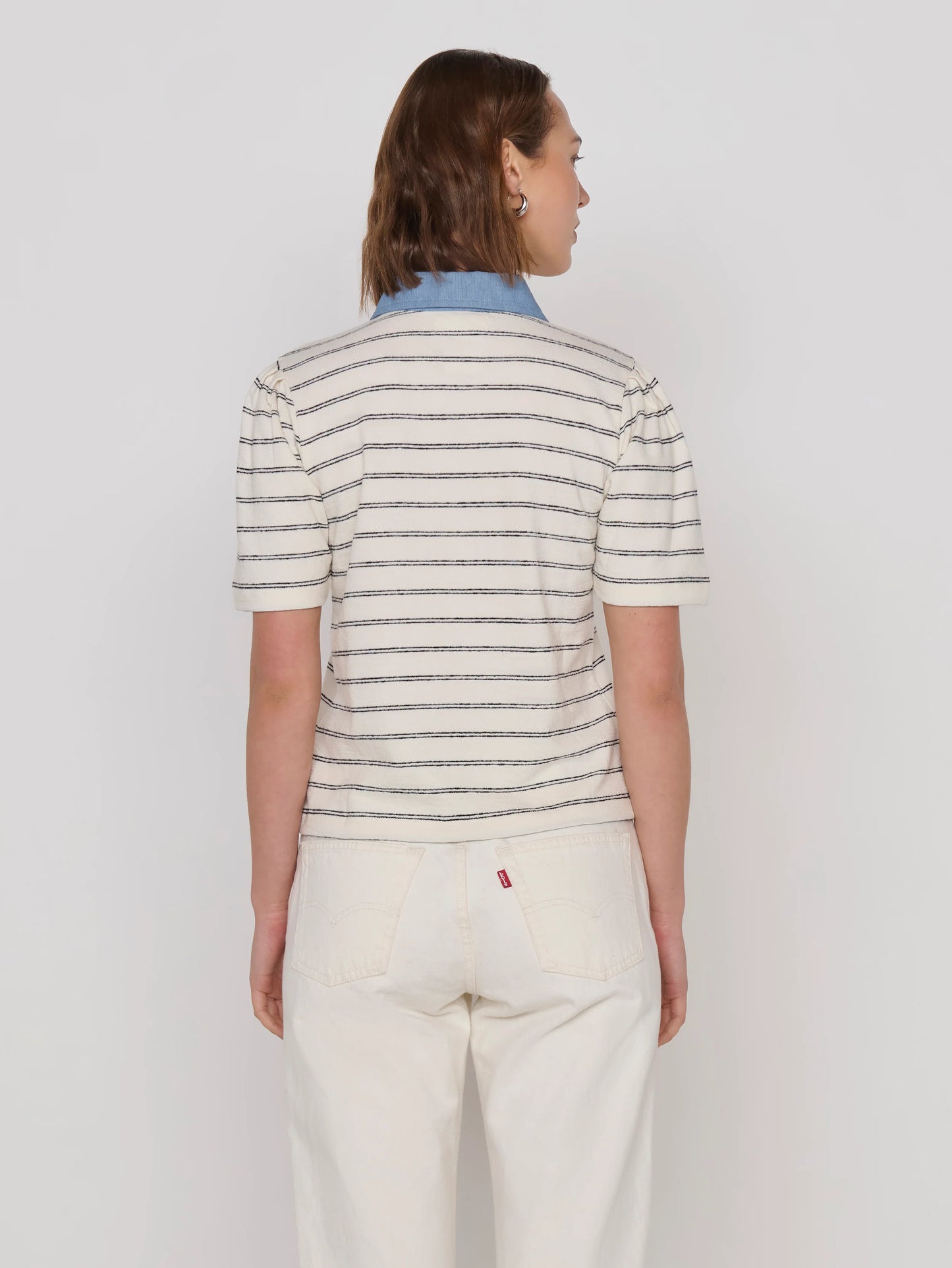 Zoe Snap Blouse in Tuscany Stripe