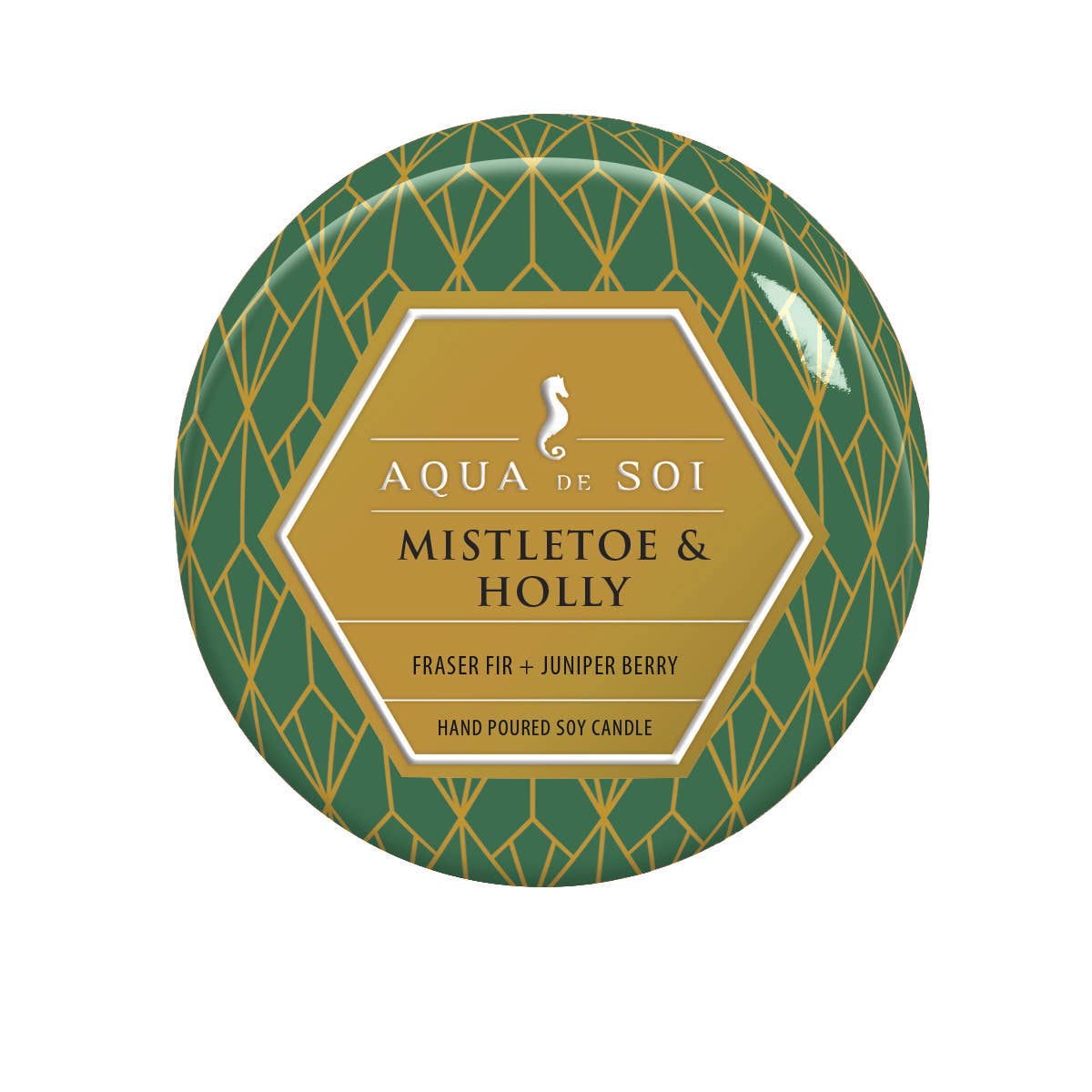 SOi Mistletoe & Holly LE 4oz Aqua De SOi Candle Tin