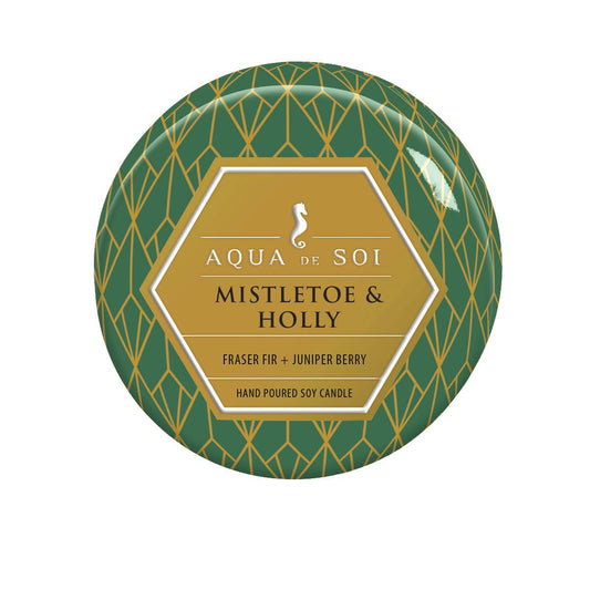 SOi Mistletoe & Holly LE 4oz Aqua De SOi Candle Tin