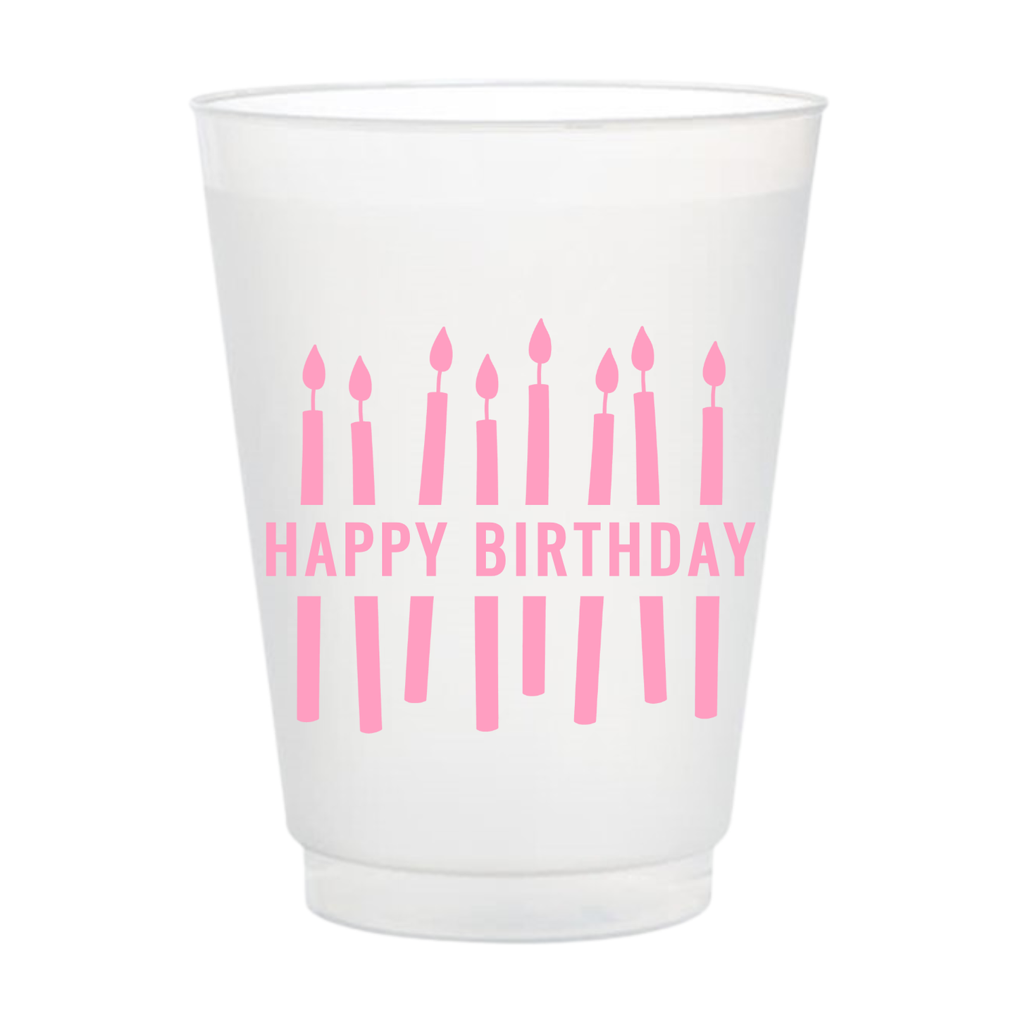 Happy Birthday Frosted Cups