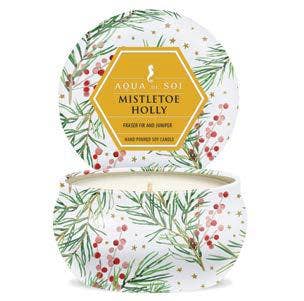 SOi Mistletoe & Holly 4oz Aqua De SOi Candle Tin