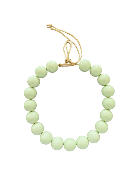 Chunky Beaded Necklace - Pistachio
