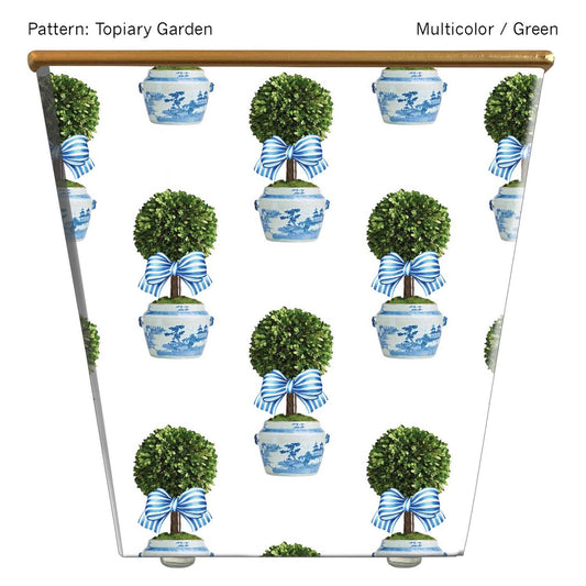 WHH Topiary Garden Striped Cachepot Candle
