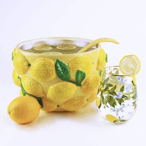 Lemon Punch Bowl & Ladle