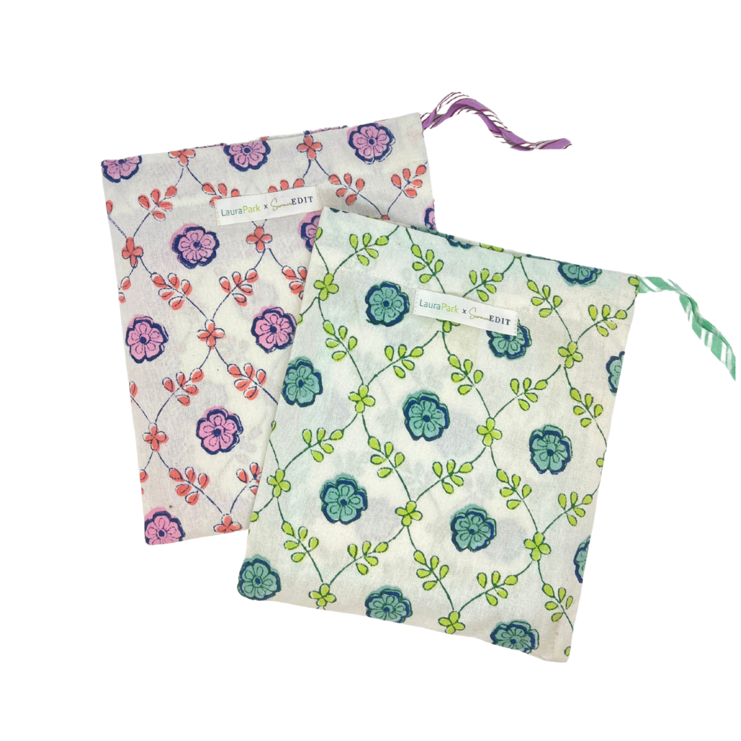 Carolina Canvas Coasters - Pink, SumnerEdit (Set of 4)