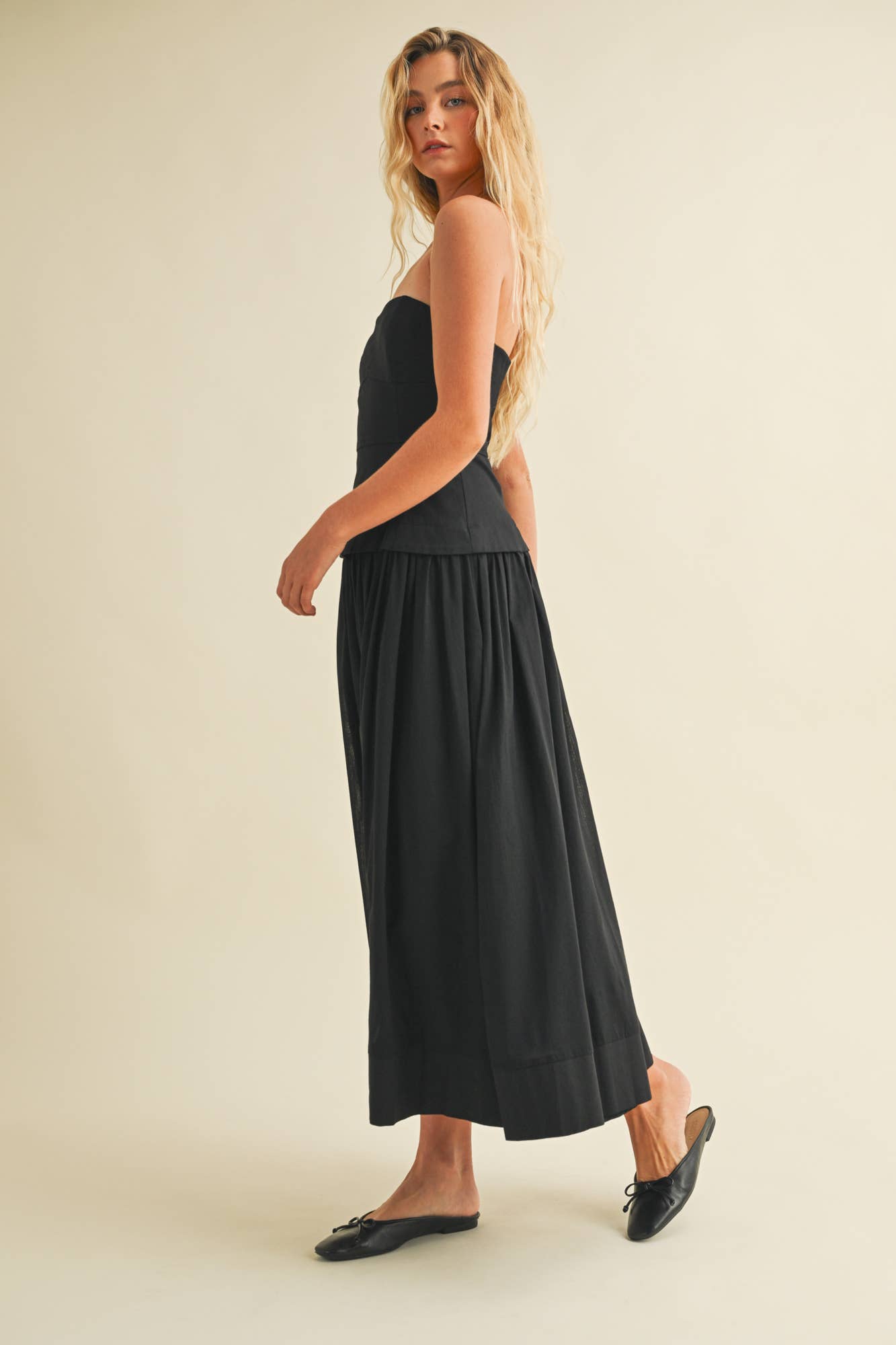 Corset Lined Strapless Dress