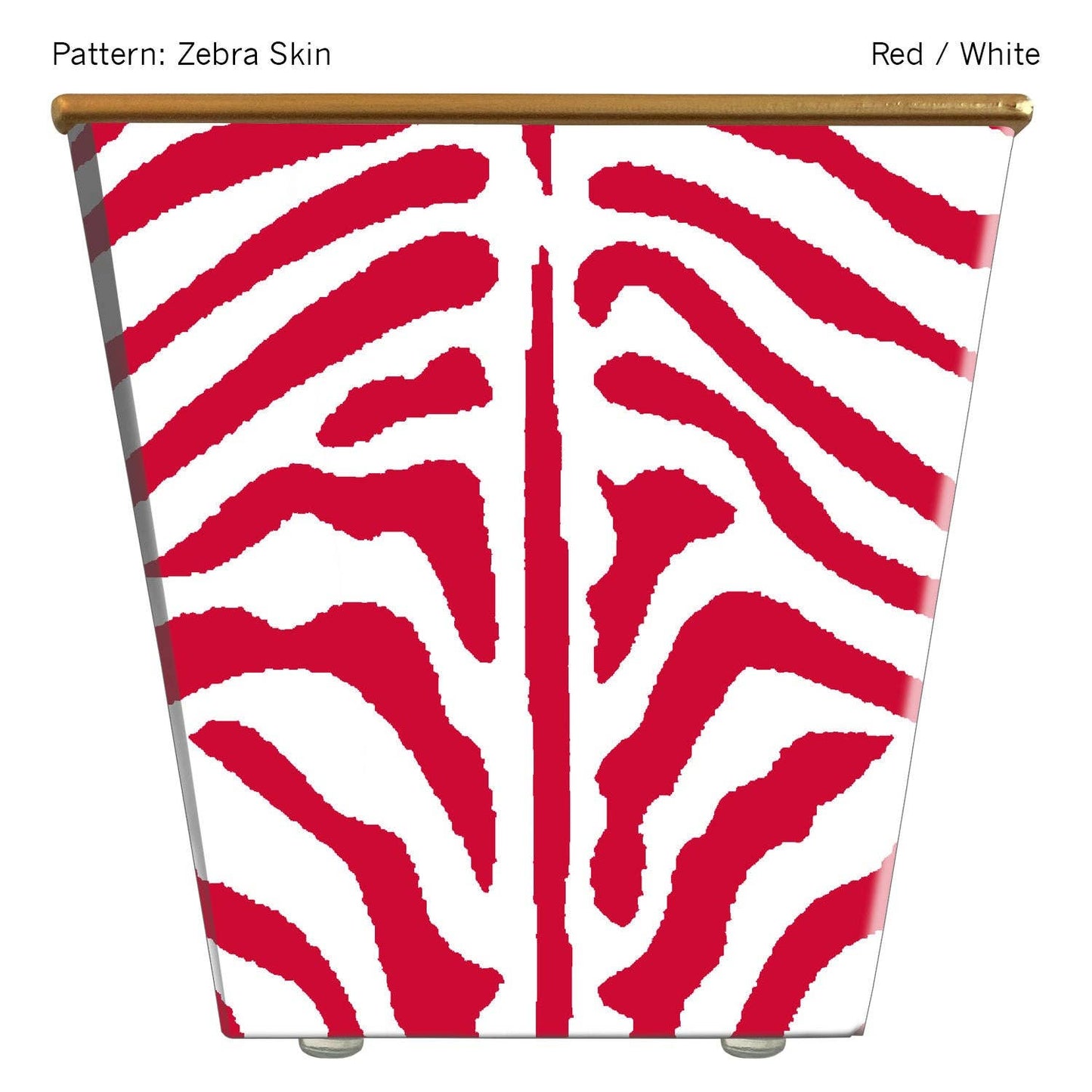 Large Cachepot Container: Zebra