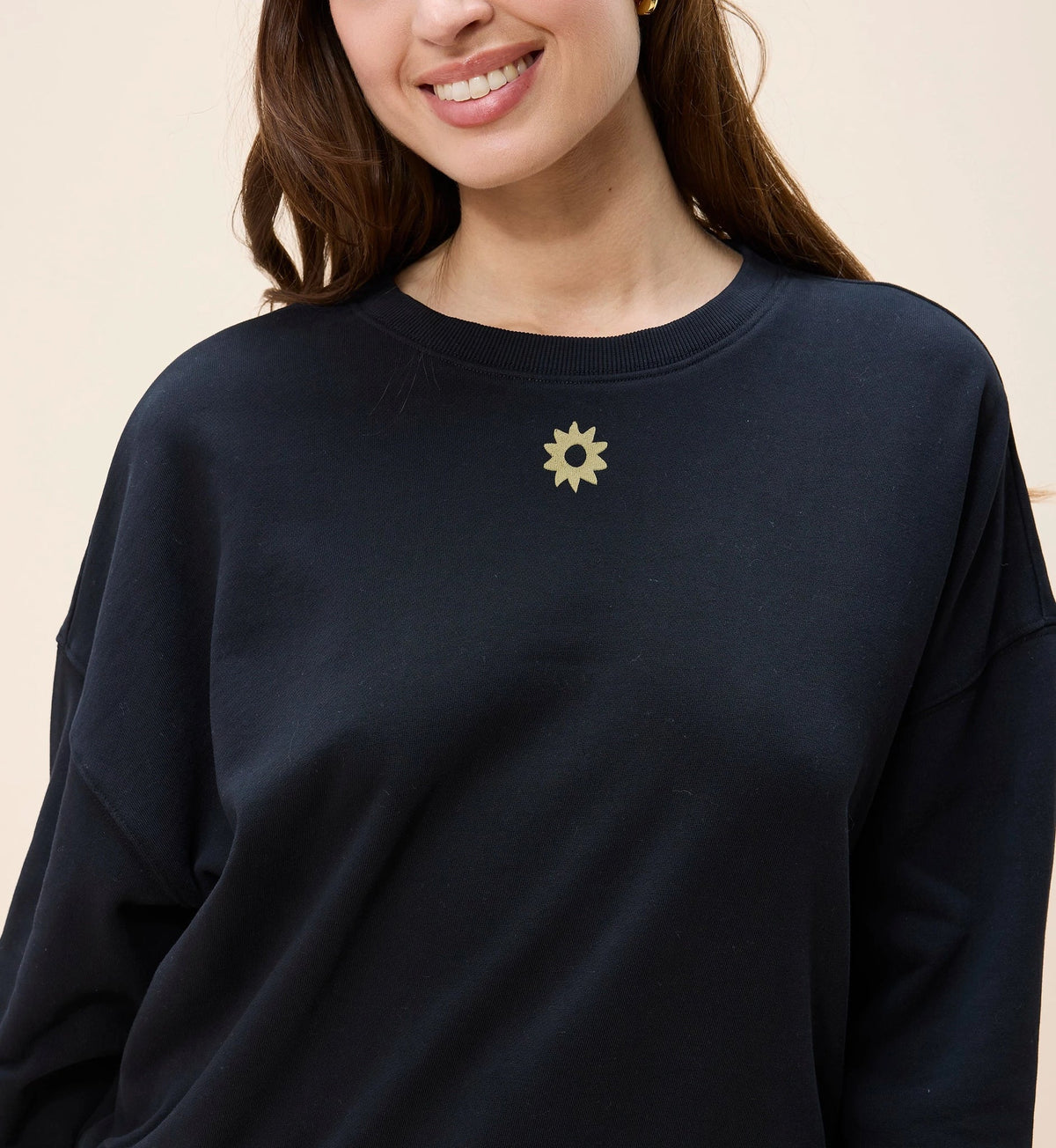 Anaia Sweatshirt in Black Motif