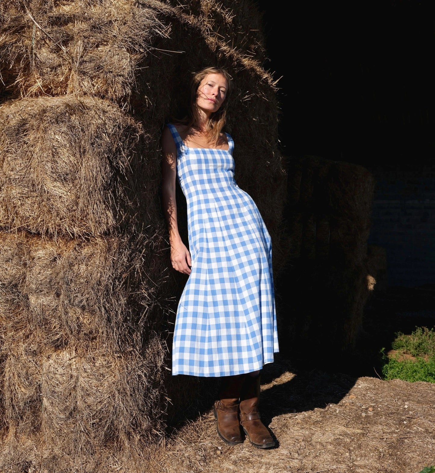 Ardena Ankle Dress inn Blue Bonnet
