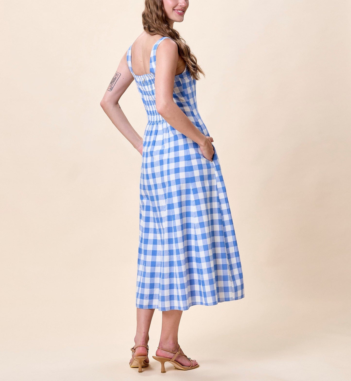 Ardena Ankle Dress inn Blue Bonnet