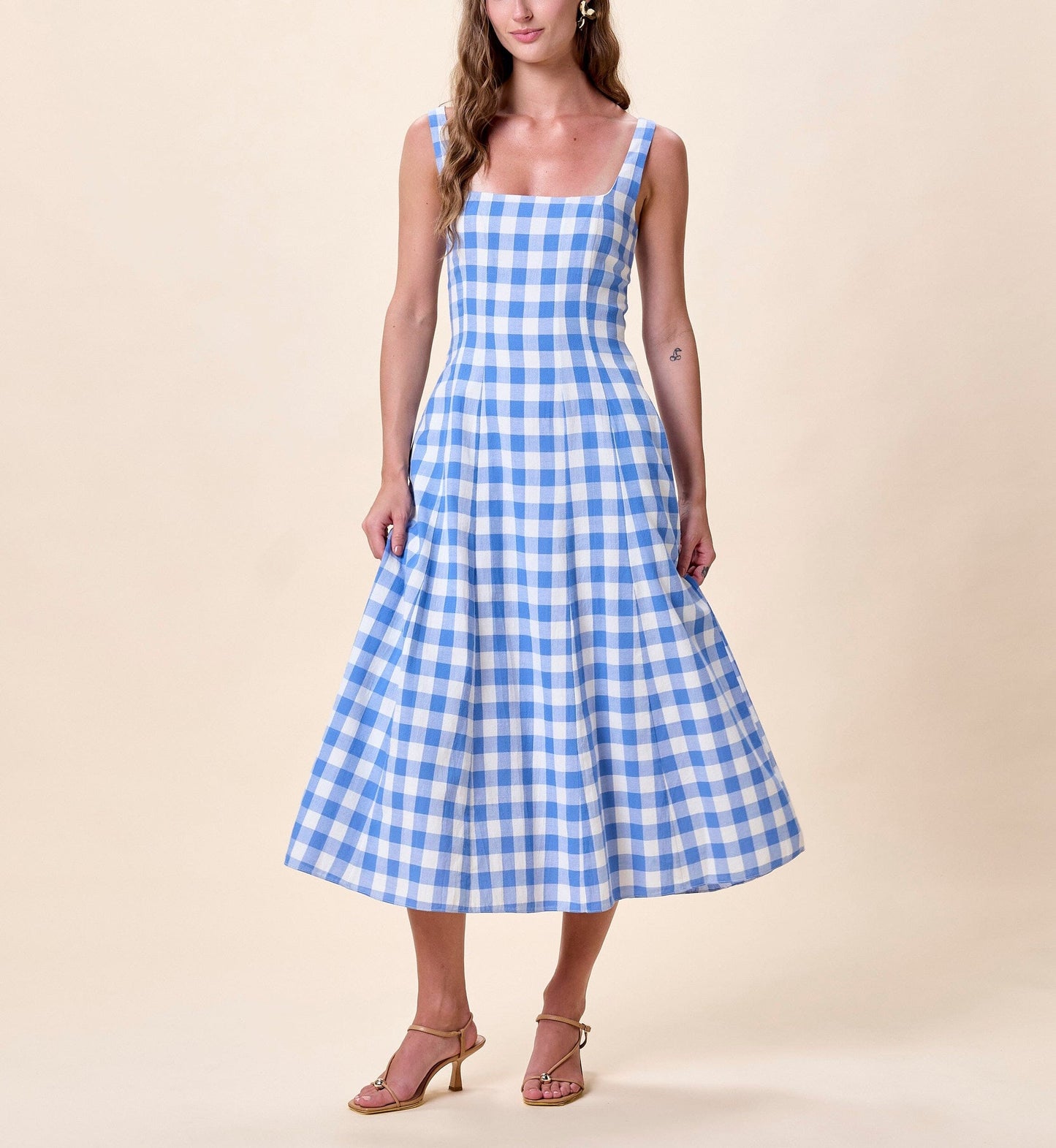 Ardena Ankle Dress inn Blue Bonnet
