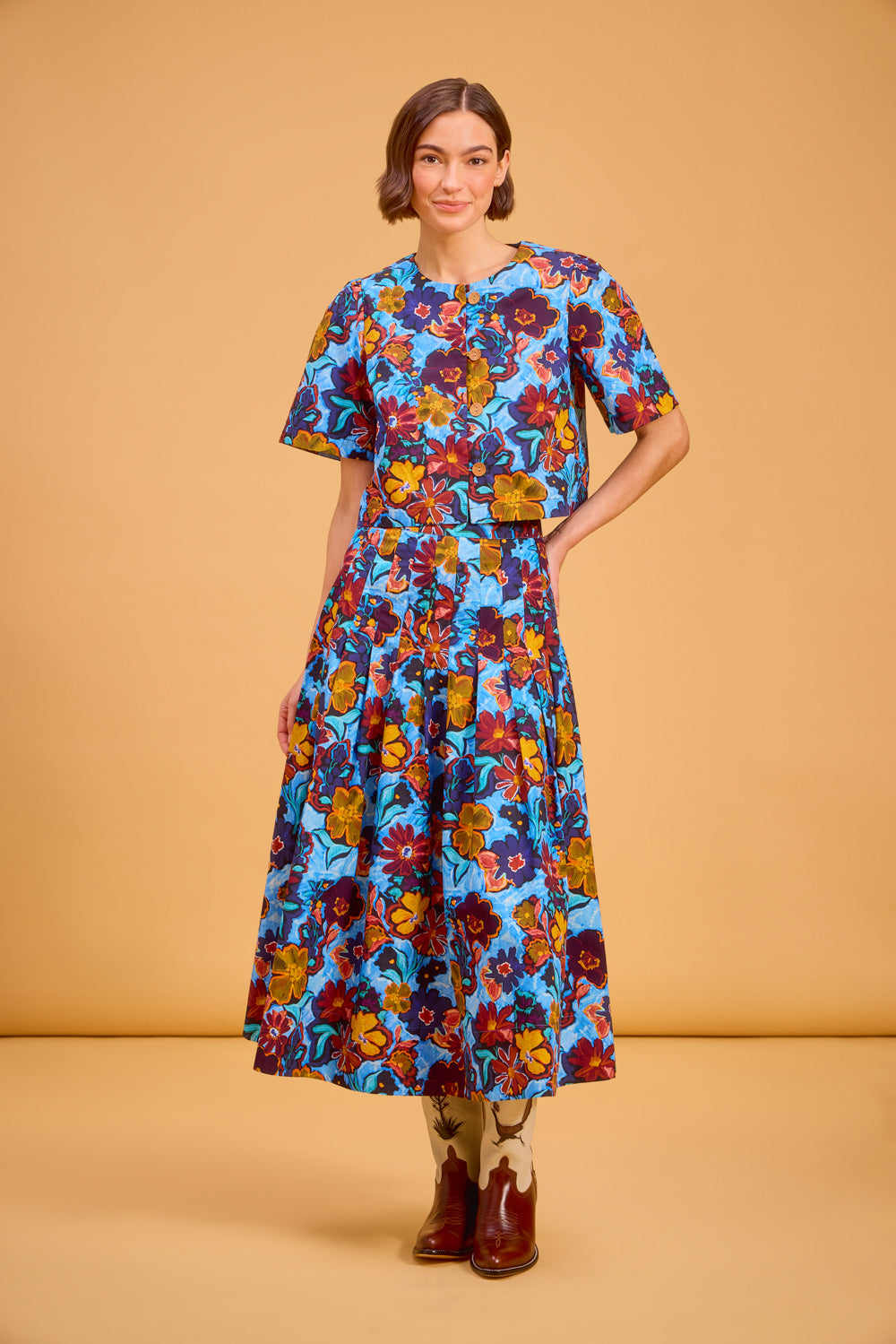 Harrison Skirt in Marfa Bloom