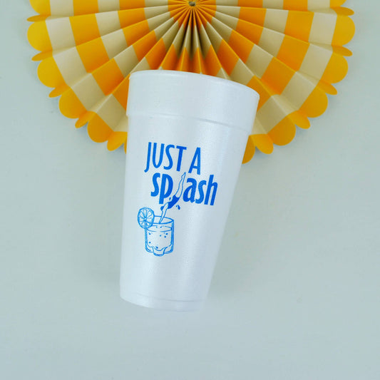 20oz. Styrofoam Cup 10 Pack Sleeve {Just a Splash}