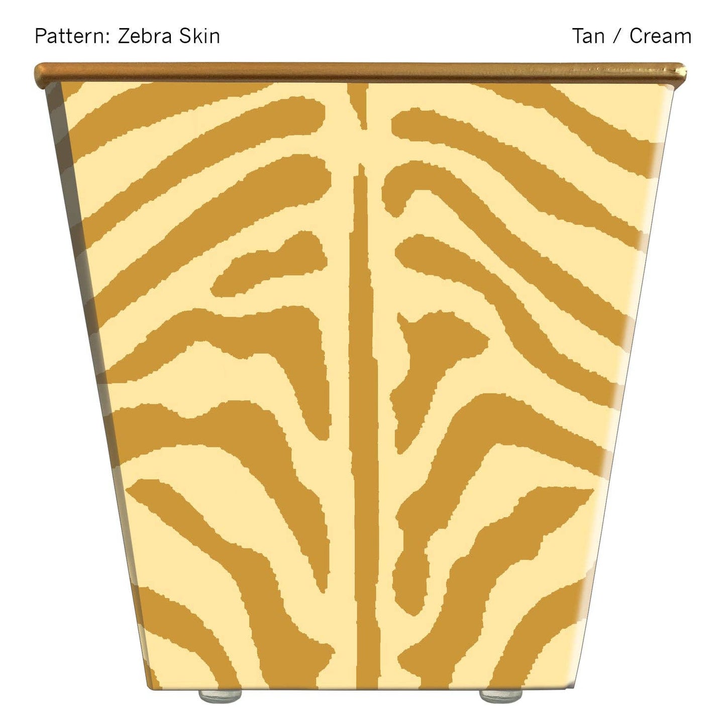 Large Cachepot Container: Zebra