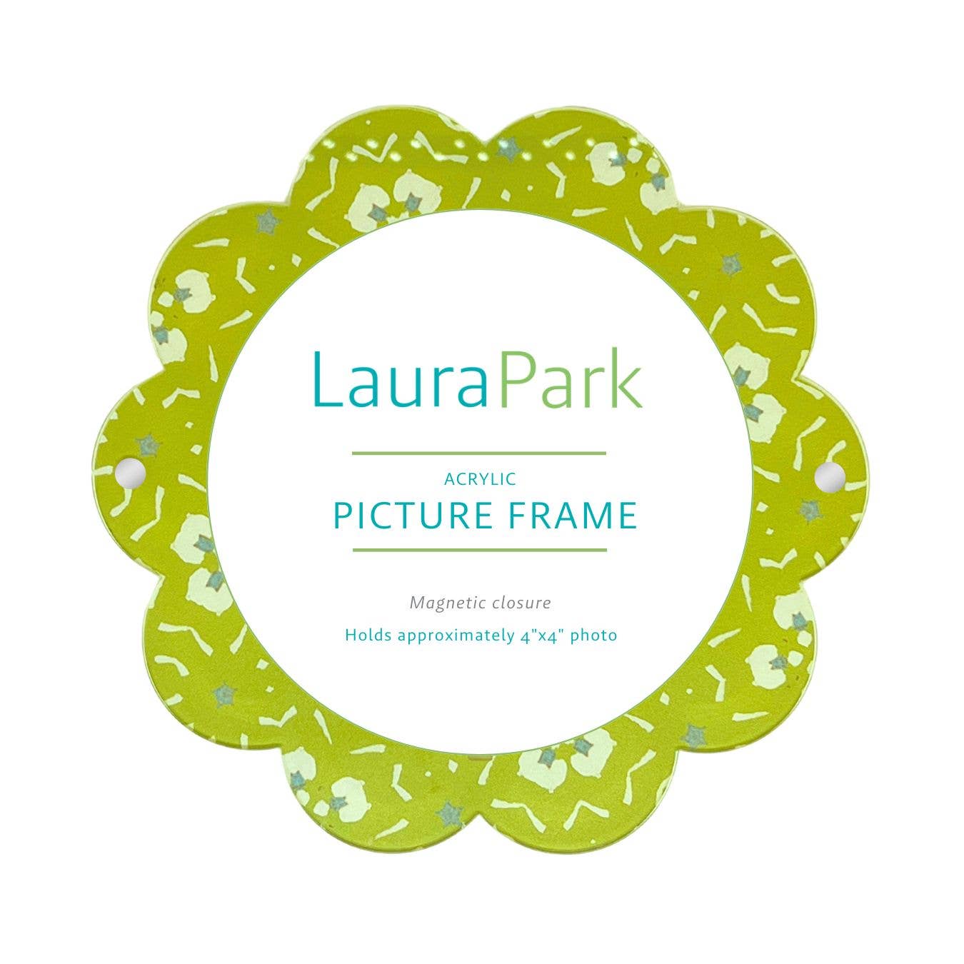 Dorset Garden Green Acrylic Round Picture Frame