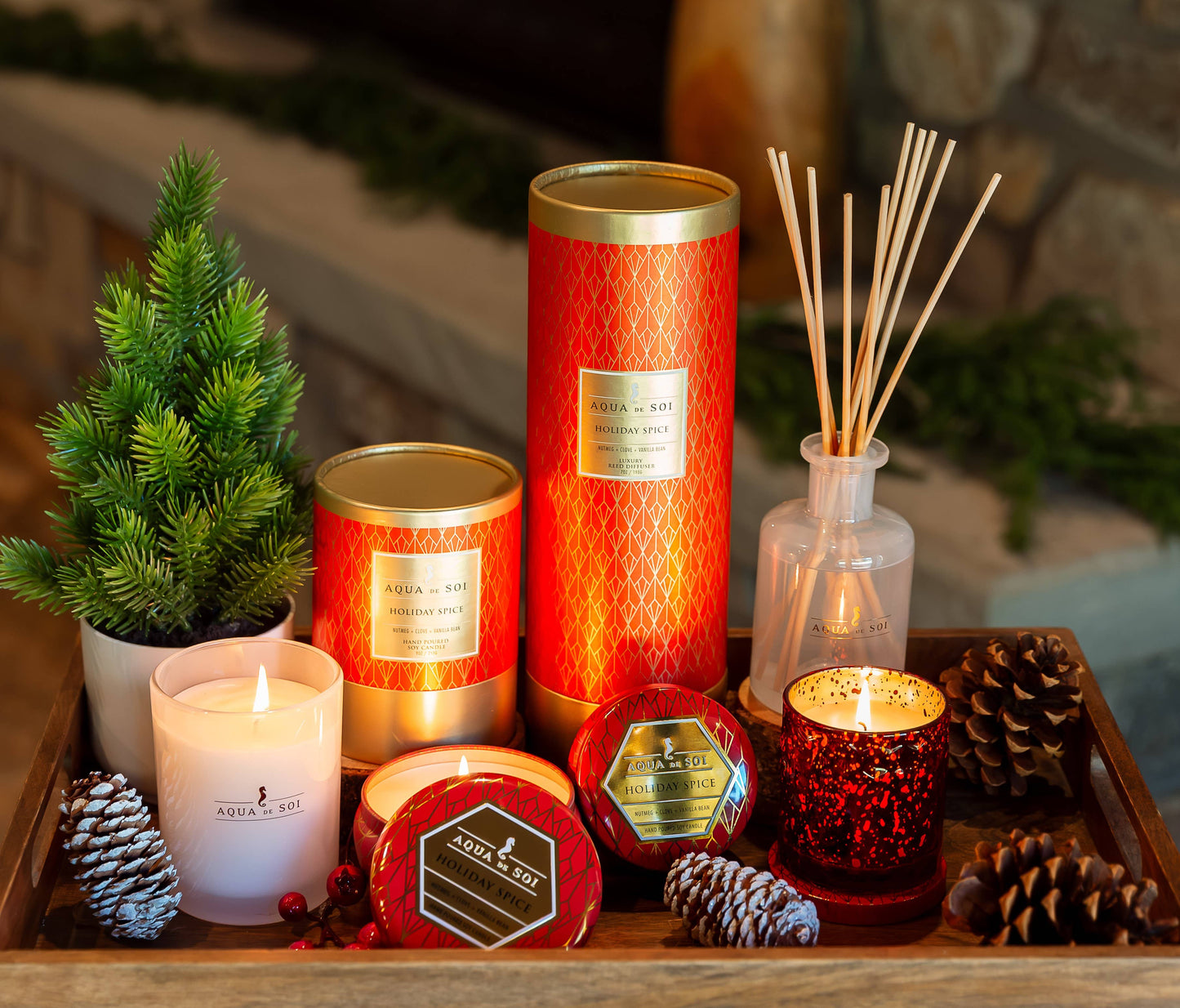 SOi Holiday Spice 4oz Aqua De SOi Candle Tin