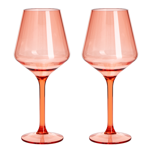 Floating Acrylic Plastic Stemmed Wine Glass